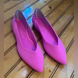 Rothy’s - Point Shoes - Size 9 1/2 - Dragon Fruit (Pink)